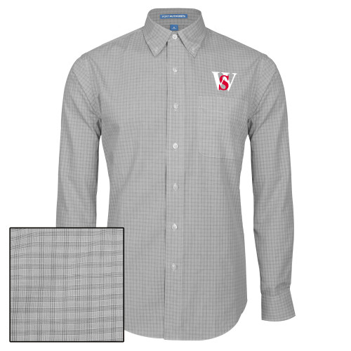  Charcoal Plaid Long Sleeve Button Down - WS