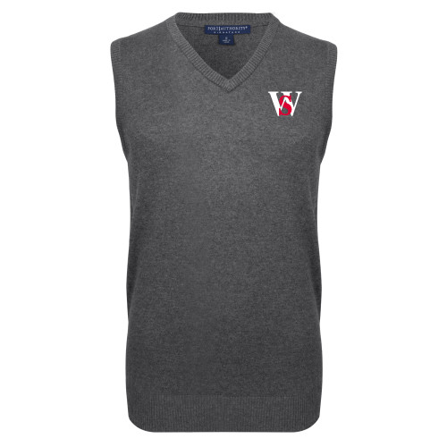  Charcoal VNeck Sweater Vest - WS
