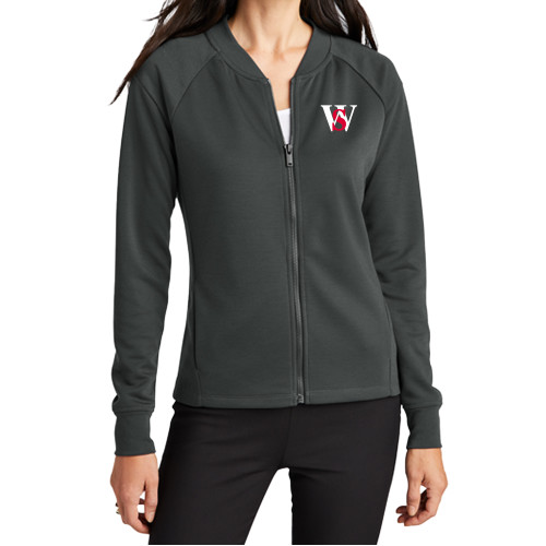  Mercer+Mettle Womens Anchor Grey Full Zip Jacket - WS