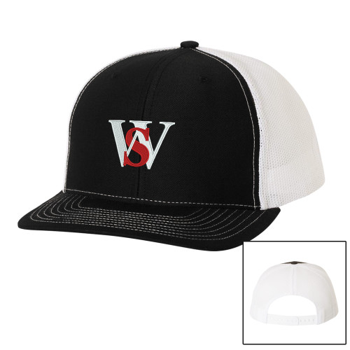  Richardson Black/White Trucker Hat - WS