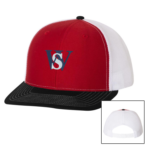  Richardson Red/White/Black Trucker Hat - WS