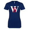 Thumbnail image for  Next Level Womens Navy Boyfriend Tee