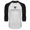 Thumbnail image for  White/Black Raglan Baseball T Shirt