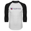 Thumbnail image for  White/Black Raglan Baseball T Shirt