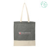 Thumbnail image for  Split Recycled Black Cotton Twill Convention Tote