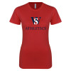 Thumbnail image for  Next Level Womens Red Boyfriend Tee