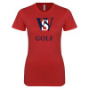 Thumbnail image for  Next Level Womens Red Boyfriend Tee