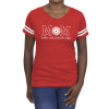 Thumbnail image for  Fall Rush Ladies Red 60/40 Football Tee