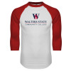Thumbnail image for  White/Red Raglan Baseball T Shirt