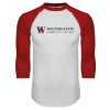 Thumbnail image for  White/Red Raglan Baseball T Shirt