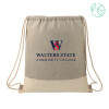 Thumbnail image for  Split Recycled Cotton Grey/Natural Drawstring Bag