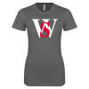 Thumbnail image for  Next Level Womens Charcoal Boyfriend Tee