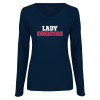 Thumbnail image for  Womens Navy Long Sleeve V Neck Tee