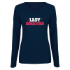Thumbnail image for  Womens Navy Long Sleeve V Neck Tee