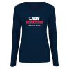 Thumbnail image for  Womens Navy Long Sleeve V Neck Tee