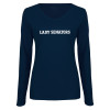 Thumbnail image for  Womens Navy Long Sleeve V Neck Tee