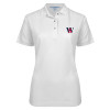 Thumbnail image for  Womens Silk Touch White Pique Polo