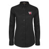 Thumbnail image for  Womens Black Twill Button Down Long Sleeve 