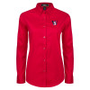 Thumbnail image for  Womens Red Twill Button Down Long Sleeve 