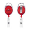 Thumbnail image for  Red Oval Retractable Badge Holder w/Clip