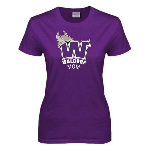  Womens Purple Short Sleeve Tee - Mom