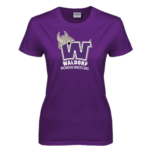  Womens Purple Short Sleeve Tee - Womans Wrestling