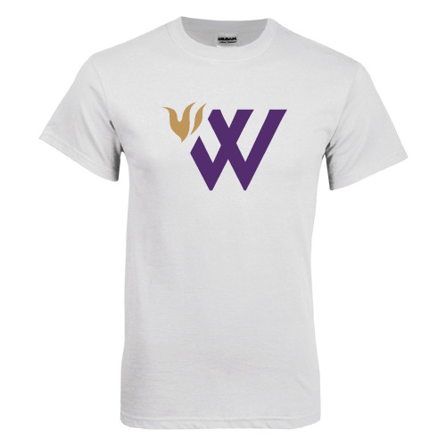  White T Shirt - Waldorf W Academic Mark