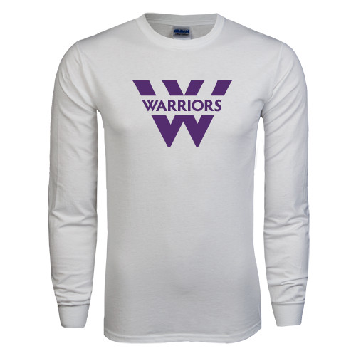  White Long Sleeve T Shirt - W Warriors