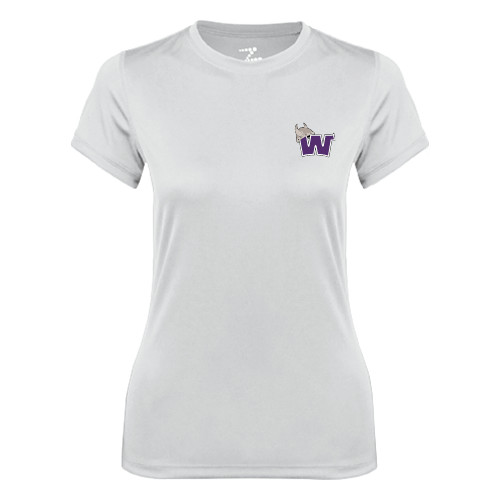  Womens White Performance Tee - Waldorf W