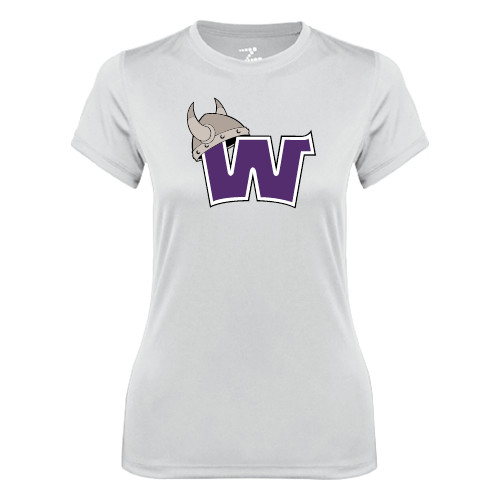  Womens White Performance Tee - Waldorf W