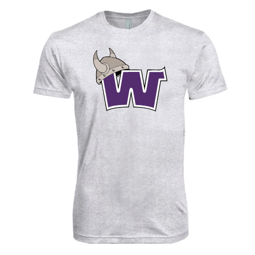  Next Level Heather White Triblend Tee - Waldorf W