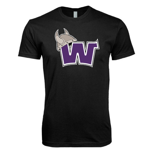  Next Level Black SoftStyle T Shirt - Waldorf W