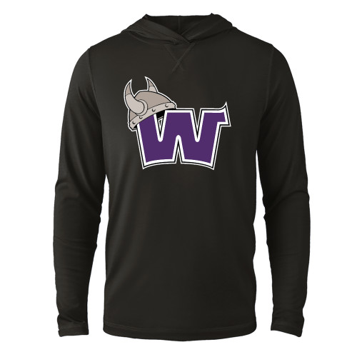  Black Long Sleeve Hooded Tee - Waldorf W