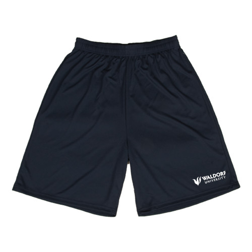  Black Performance Classic 9 Inch Short - Waldorf University Academic Mark Flat