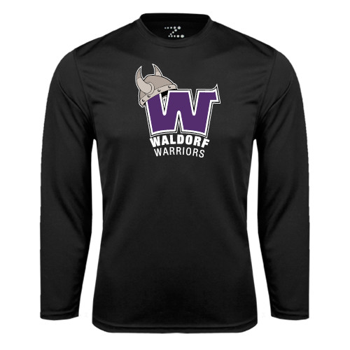 Black Performance Long Sleeve Shirt - W Waldorf Warriors