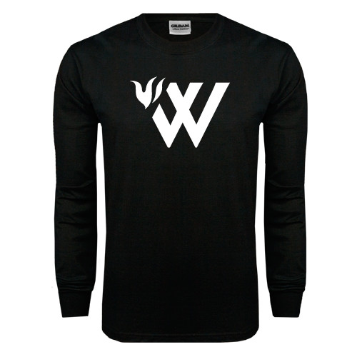  Black Long Sleeve T Shirt - Waldorf W Academic Mark