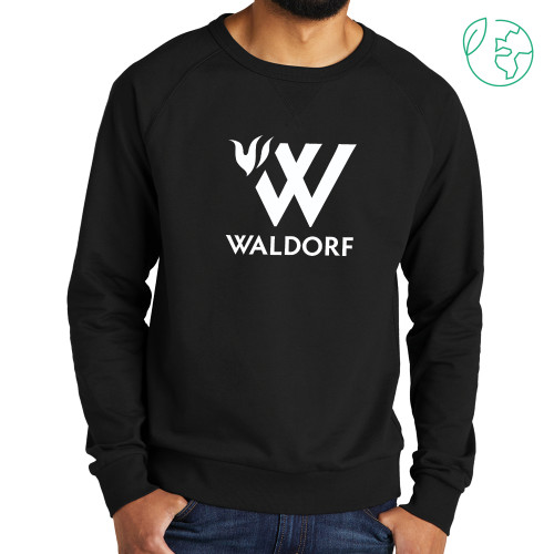  Allmade Black Organic French Terry Crewneck Sweatshirt - Waldorf W