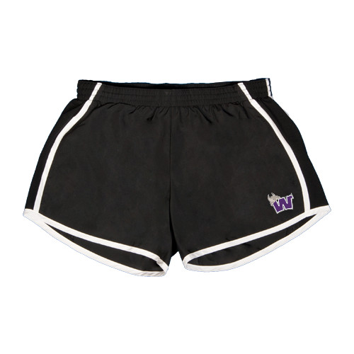  Womens Black/White Team Short - Waldorf W