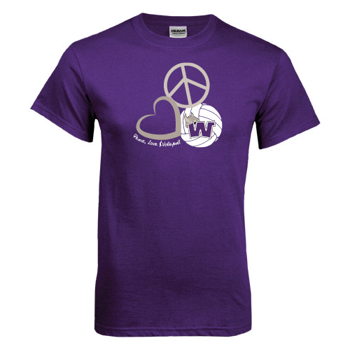  Purple T Shirt - Peace