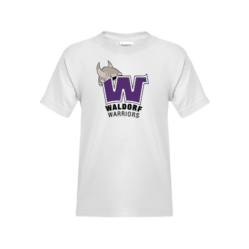  Youth White T Shirt - W Waldorf Warriors