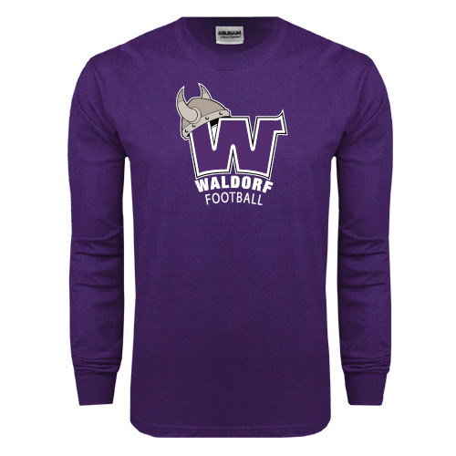  Purple Long Sleeve T Shirt - Football