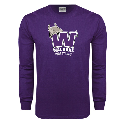  Purple Long Sleeve T Shirt - Wrestling