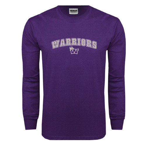  Purple Long Sleeve T Shirt - Arched Warriors w/ Waldorf W