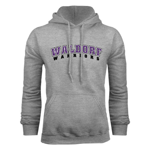  Grey Fleece Hoodie - Arched Waldorf Warriors
