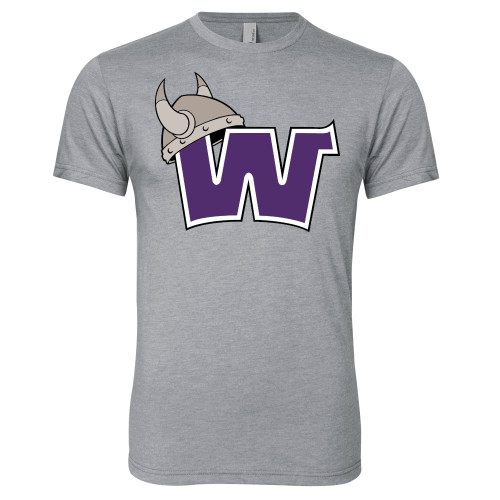  Next Level Heather Grey Triblend Tee - Waldorf W