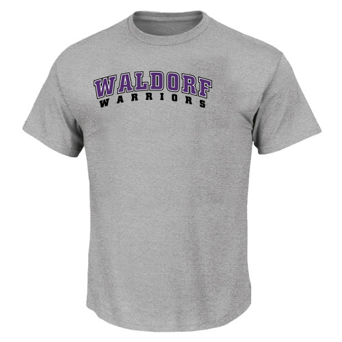  Tall Heather Grey T Shirt - Arched Waldorf Warriors