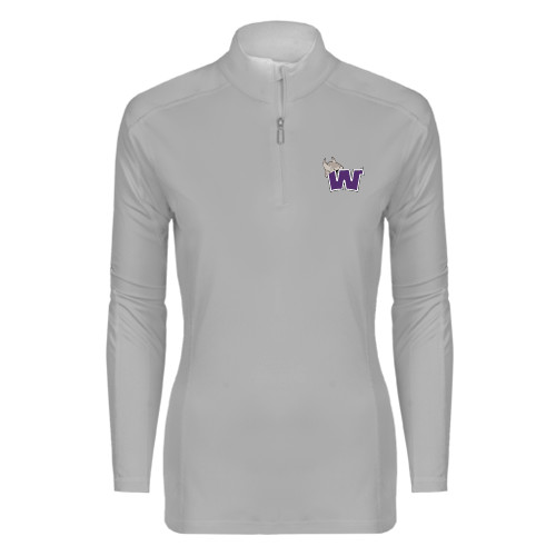  Syntrel Womens Platinum Interlock 1/4 Zip - Waldorf W