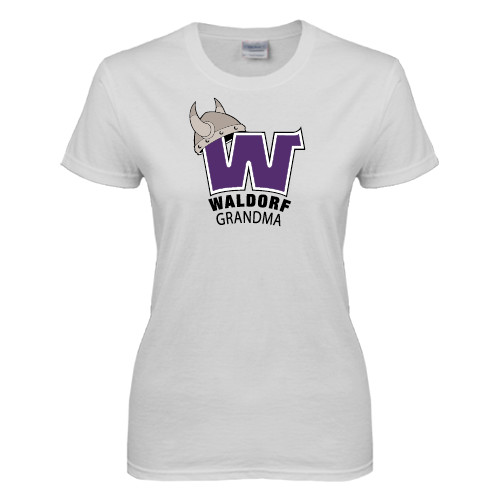  Womens White Short Sleeve Tee - Grandma