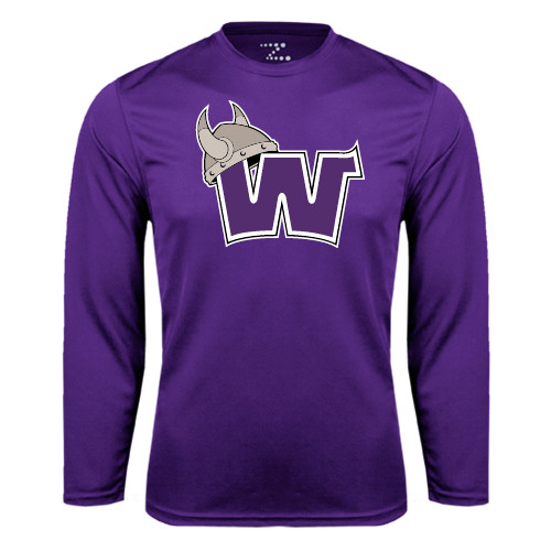  Purple Performance Long Sleeve Shirt - Waldorf W