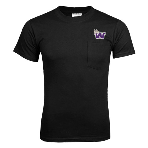  Black T Shirt w/Pocket - Waldorf W